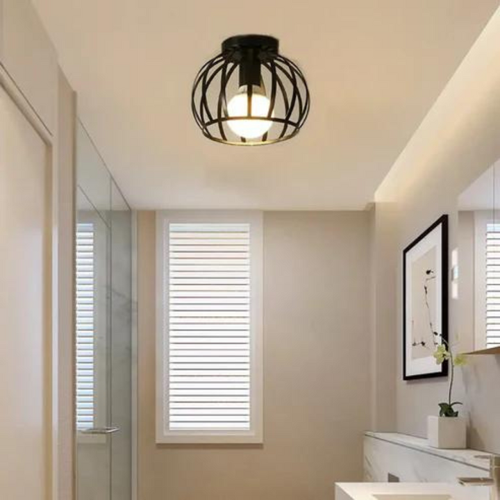 Trendy przemysłowa lampa sufitowa z otwartym designem - ForgeLight-Trend Polska