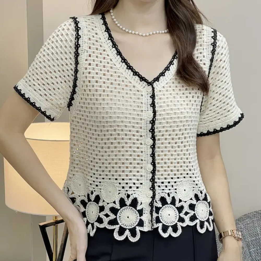 Trendy rozpinana bluzka damska - Livia-Trend Polska