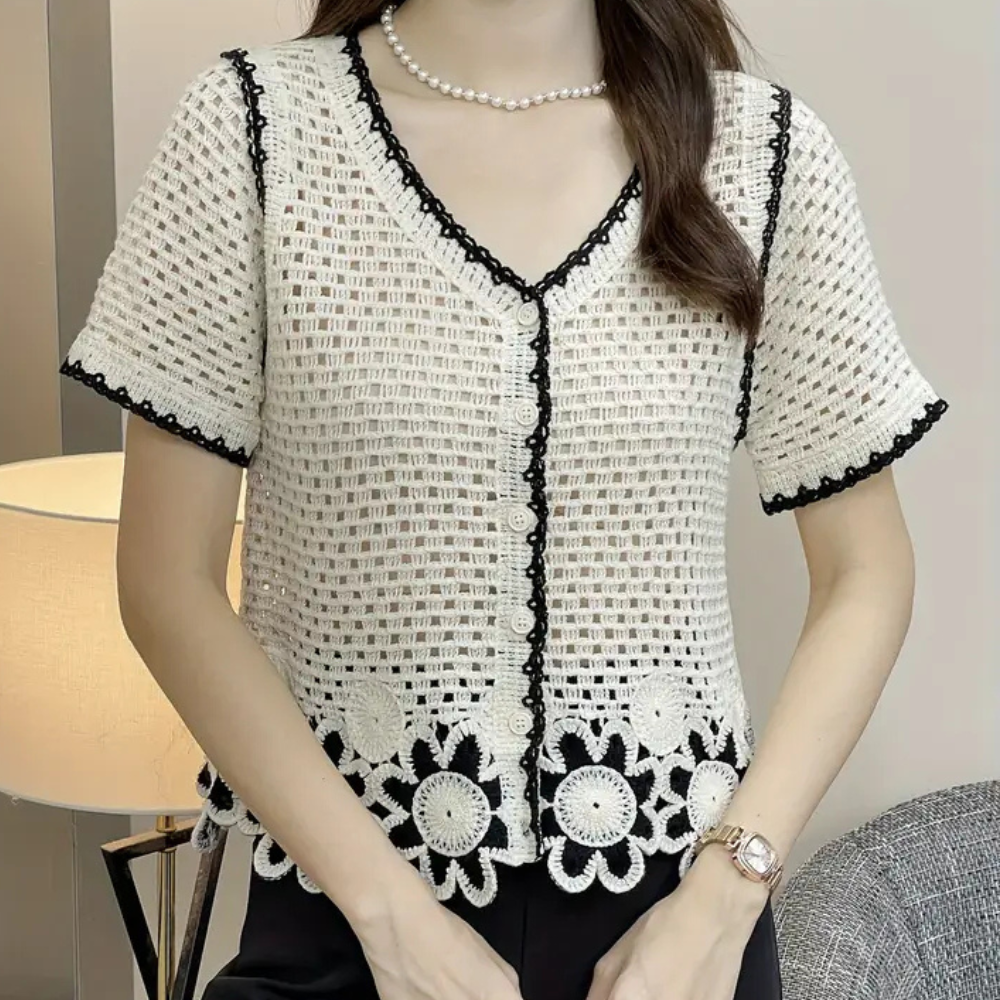 Trendy rozpinana bluzka damska - Livia-Trend Polska