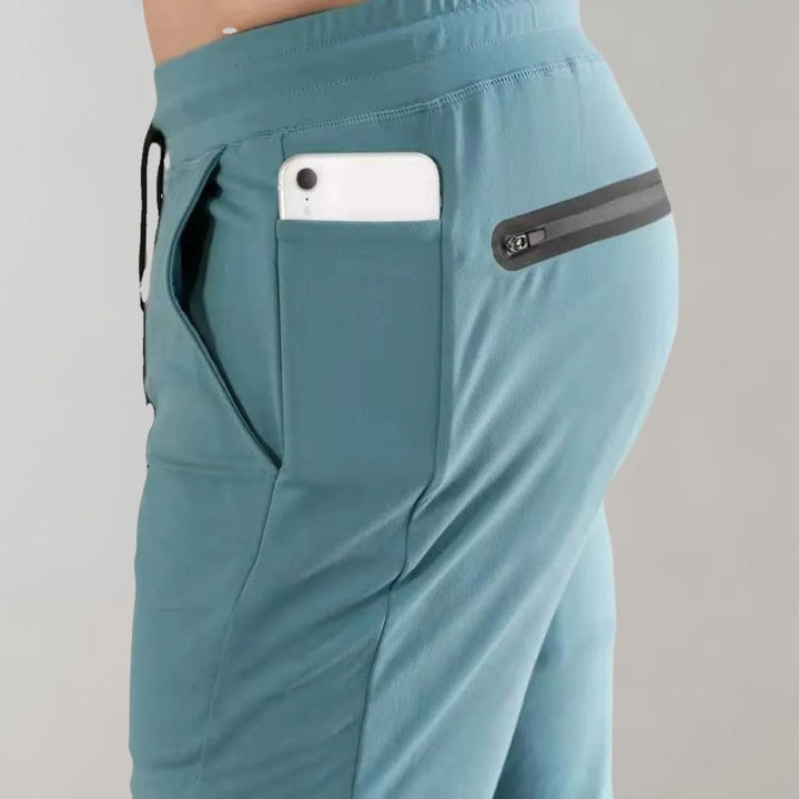 Trendy Slim Fit Spodnie dresowe dla mężczyzn - Niko-Czarny-M-Trend Polska