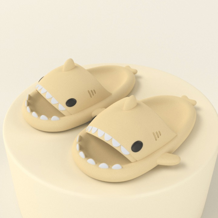 Trendy SoftSteps Sharkies Kapcie – Miękkie, Amortyzujące & 1+1 Gratis-Jasnożółty-36-37-Trend Polska