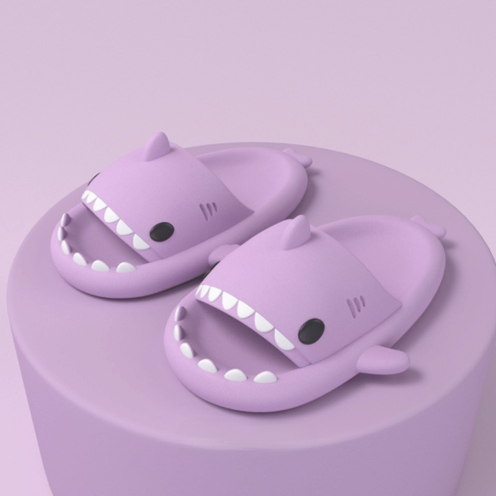 Trendy SoftSteps Sharkies Kapcie – Miękkie, Amortyzujące & 1+1 Gratis-Lila-36-37-Trend Polska