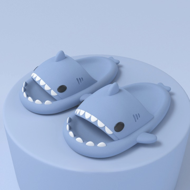 Trendy SoftSteps Sharkies Kapcie – Miękkie, Amortyzujące & 1+1 Gratis-Niebieski-36-37-Trend Polska