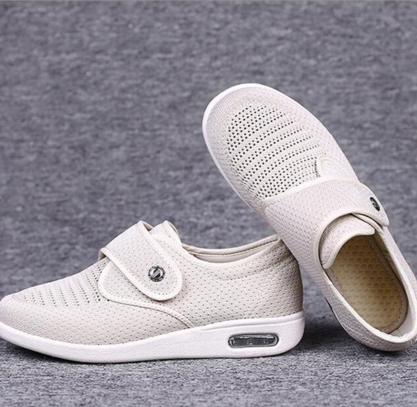 Trendy Szerokie Buty Cukrzycowe - Anika-Jasny brązowy-36-Trend Polska