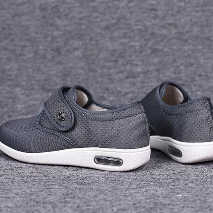 Trendy Szerokie Buty Cukrzycowe - Anika-Szary-36-Trend Polska