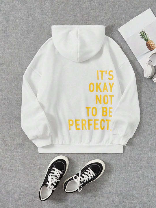 Trendy uniseks bluza z kapturem – Billie | Super miękka tkanina-Biały-S-Trend Polska