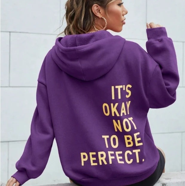 Trendy uniseks bluza z kapturem – Billie | Super miękka tkanina-Fioletowy-S-Trend Polska