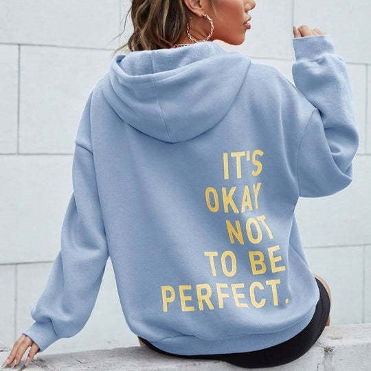 Trendy uniseks bluza z kapturem – Billie | Super miękka tkanina-Jasnoniebieski-S-Trend Polska