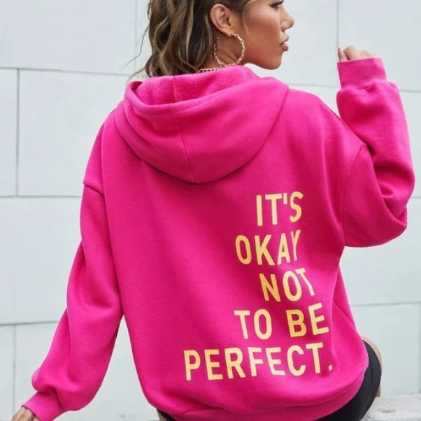 Trendy uniseks bluza z kapturem – Billie | Super miękka tkanina-Różowy-S-Trend Polska