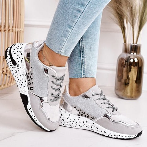 Trendy Wodoodporne Sneakers Damskie – Nora-Srebrny-35-Trend Polska