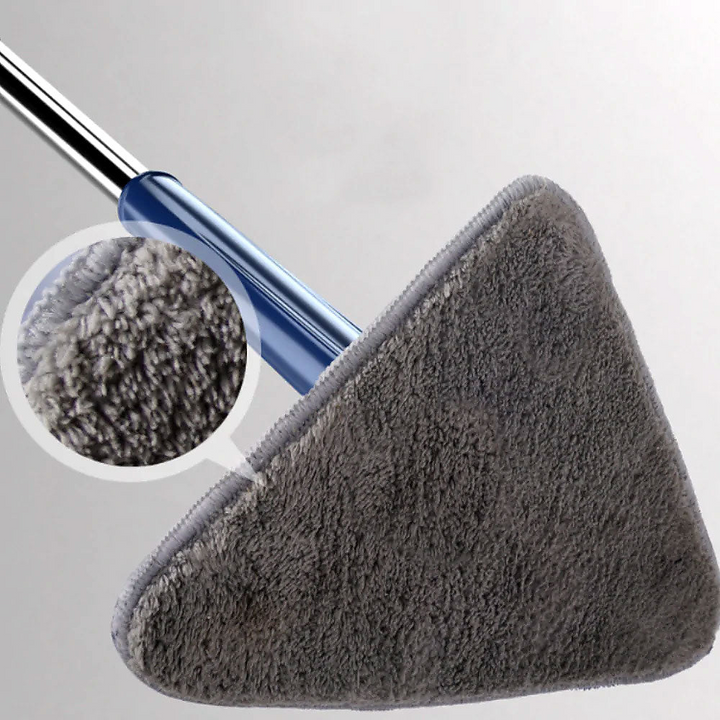 Trójkątna mopa do podłóg - CleanReach-Niebieski + Darmowe 4 ściereczki mikrofibrowe-Trend Polska
