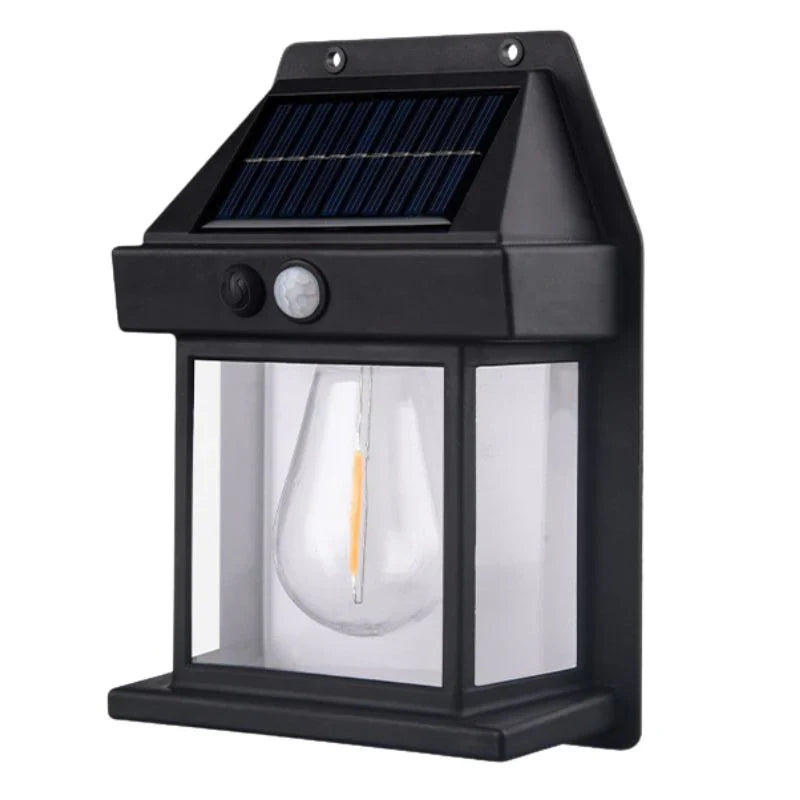Trwała lampa solarna ścienna - Solaris-Czarny-Trend Polska
