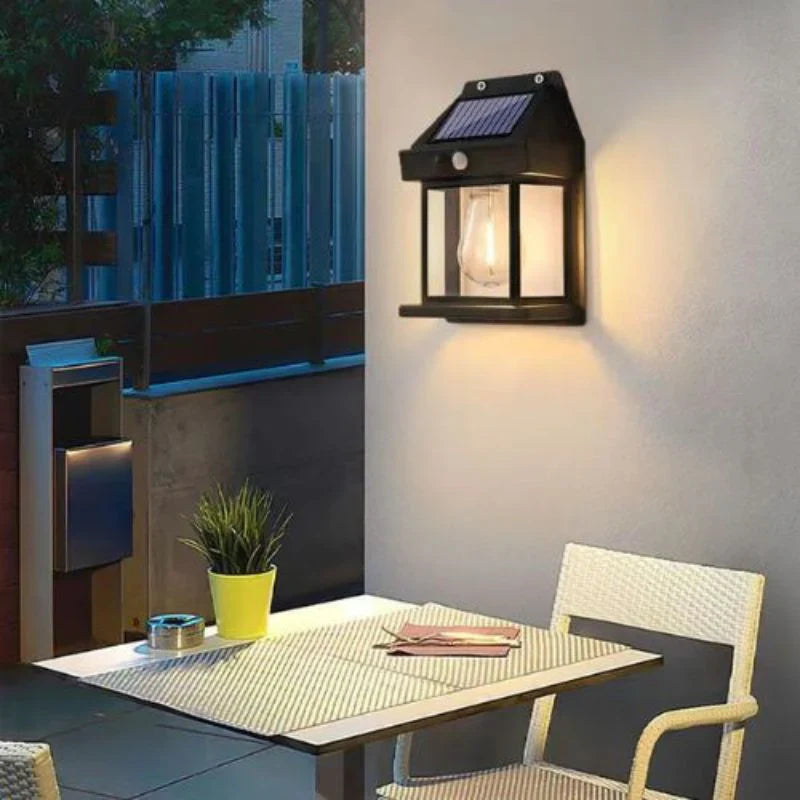 Trwała lampa solarna ścienna - Solaris-Biały-Trend Polska