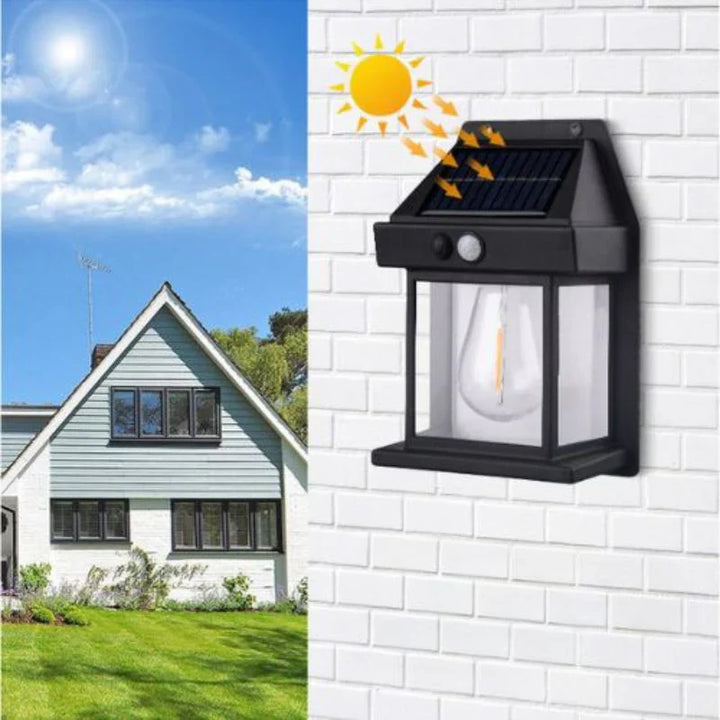 Trwała lampa solarna ścienna - Solaris-Biały-Trend Polska
