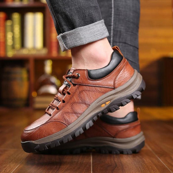 Trwałe buty outdoorowe dla poszukiwaczy przygód - Milo-Brązowy-39-Trend Polska