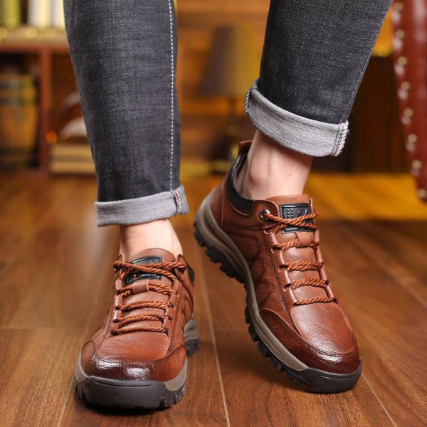 Trwałe buty outdoorowe dla poszukiwaczy przygód - Milo-Brązowy-39-Trend Polska