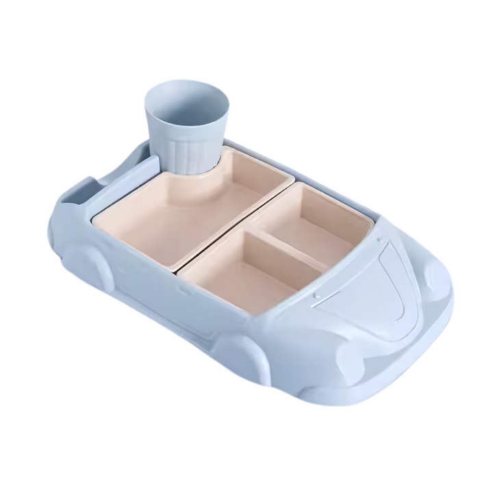 TurboTafel Zestaw do Jedzenia dla Dzieci-Samochód 1-Niebieski-Trend Polska