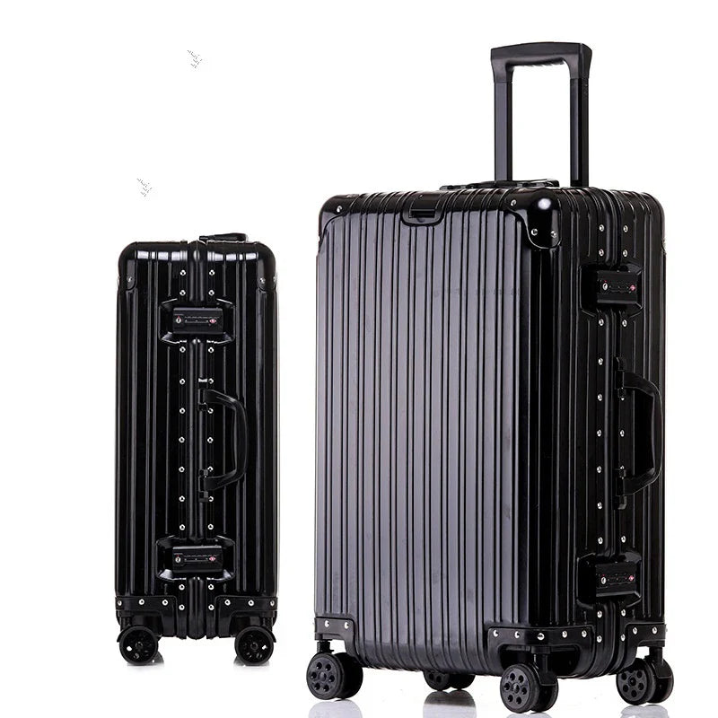 Twarda walizka aluminiowo-magnezowa – Sarajewo-Czarny-XS (30 L)-Trend Polska