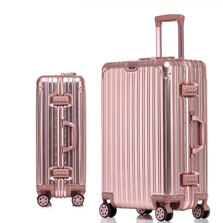 Twarda walizka aluminiowo-magnezowa – Sarajewo-Rosegold-XS (30 L)-Trend Polska