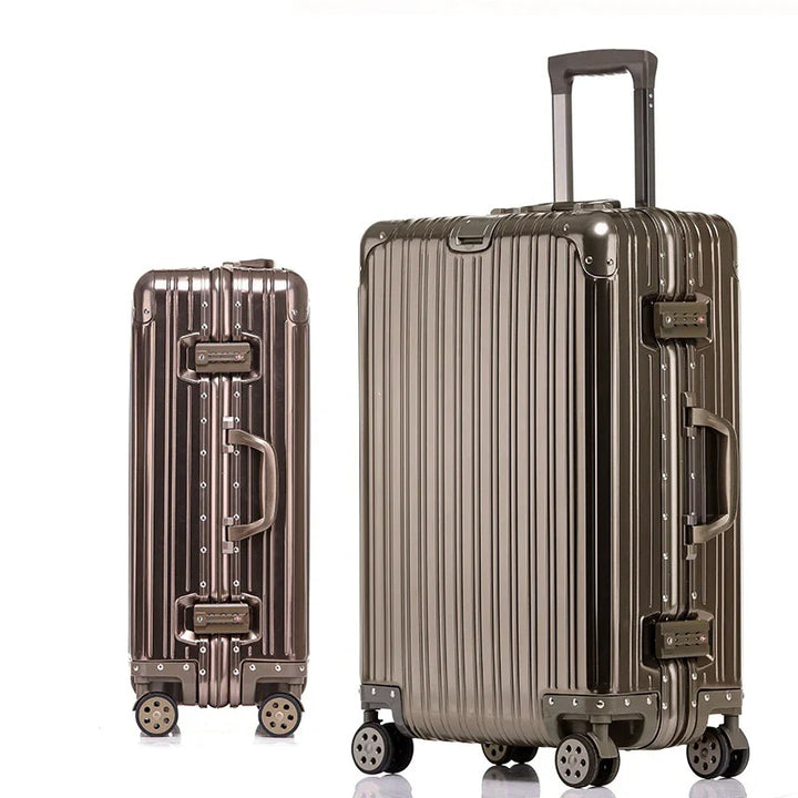 Twarda walizka aluminiowo-magnezowa – Sarajewo-Titan Gold-XS (30 L)-Trend Polska