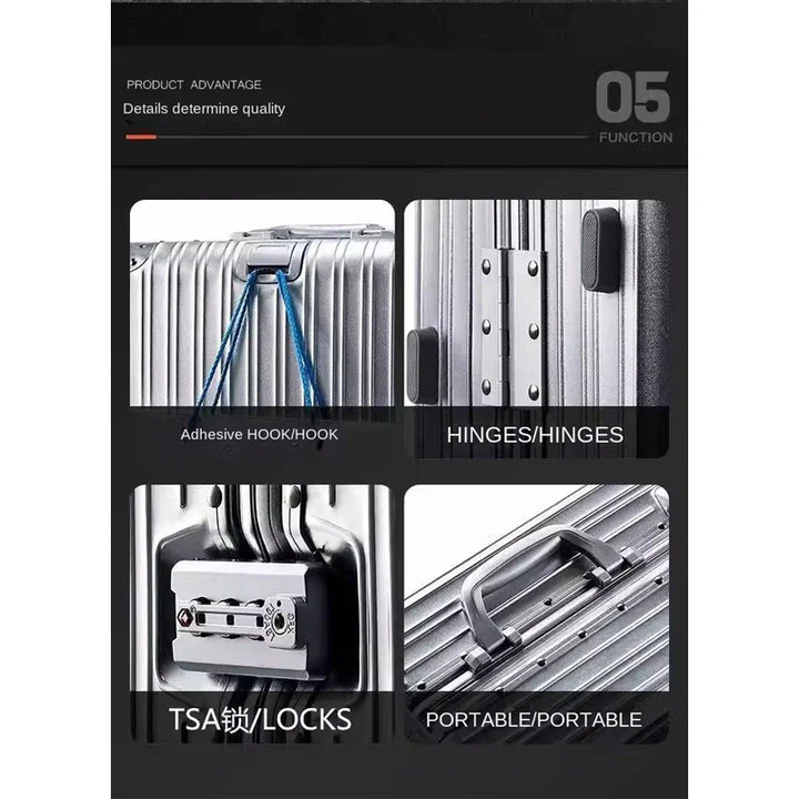 Twarda walizka aluminiowo-magnezowa – Sarajewo-Srebro-XS (30 L)-Trend Polska
