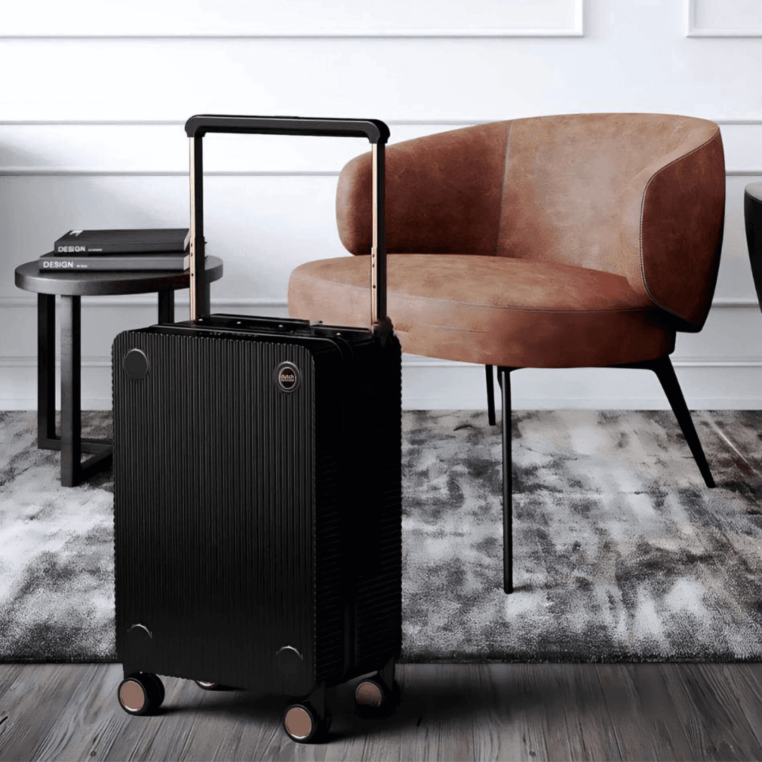 Twarda walizka i zestaw – Rotterdam Voyager-Czarny-Bagaż podręczny 37L-Trend Polska