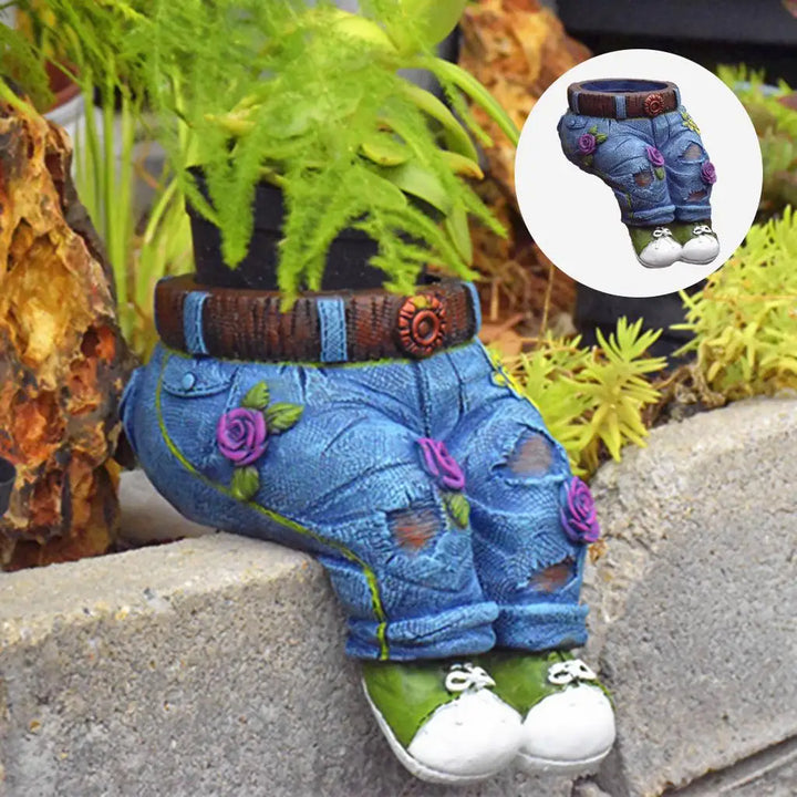 Tymianek Hars Roślinna Rzeźba Doniczka - GardenBuddy-Dżinsy na kolanach-Trend Polska