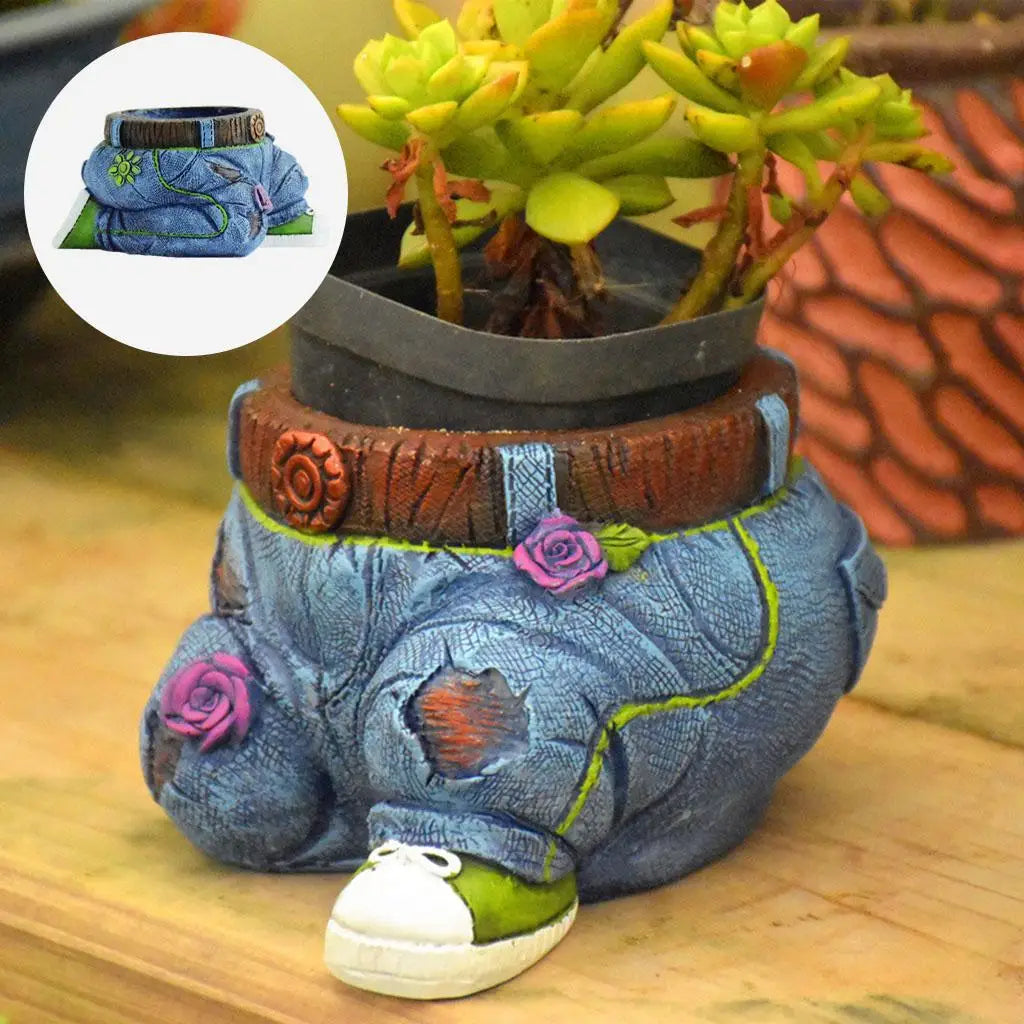 Tymianek Hars Roślinna Rzeźba Doniczka - GardenBuddy-Dżinsy na kolanach-Trend Polska