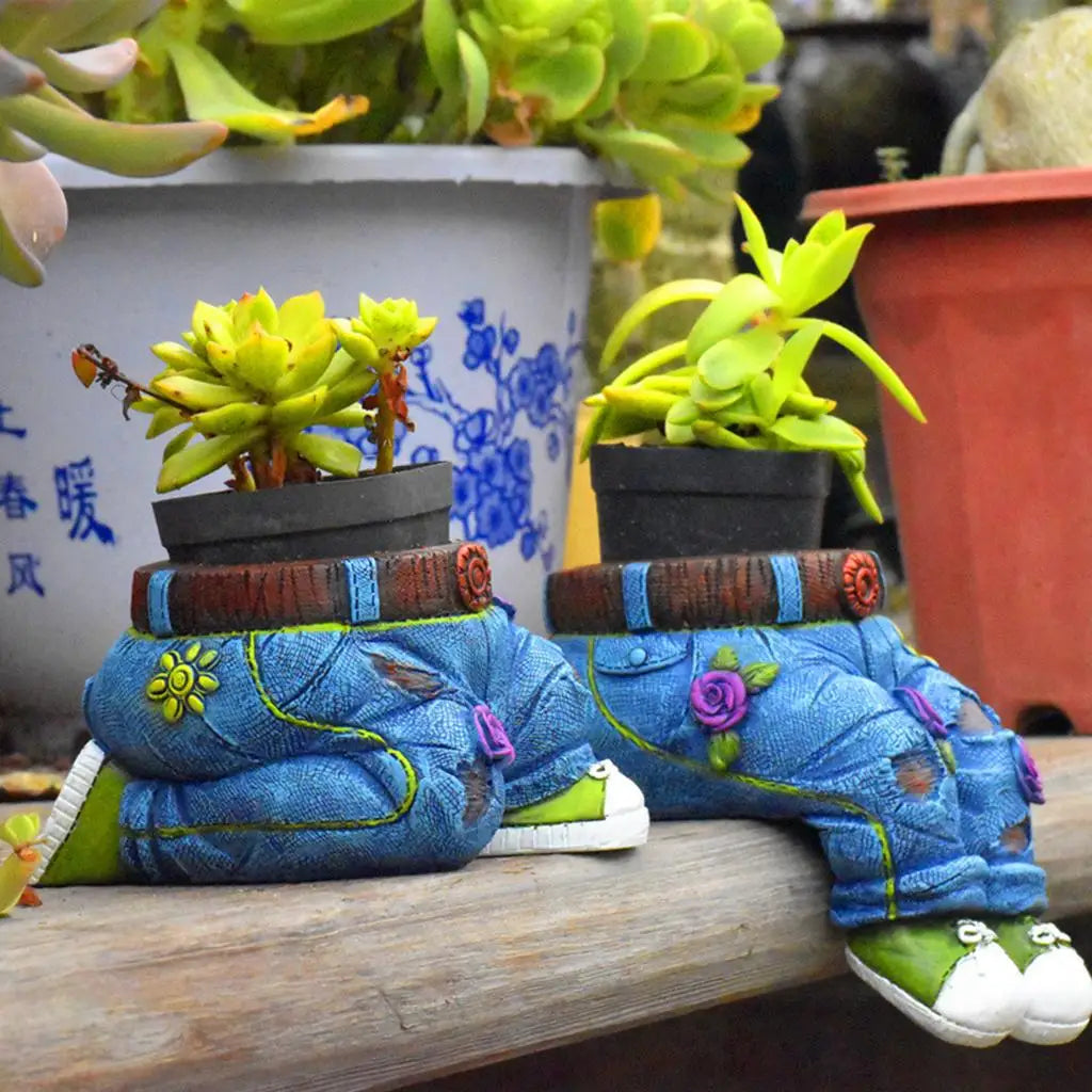 Tymianek Hars Roślinna Rzeźba Doniczka - GardenBuddy-Dżinsy na kolanach-Trend Polska