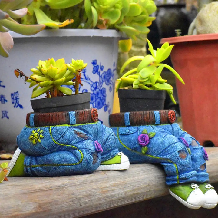 Tymianek Hars Roślinna Rzeźba Doniczka - GardenBuddy-Dżinsy na kolanach-Trend Polska