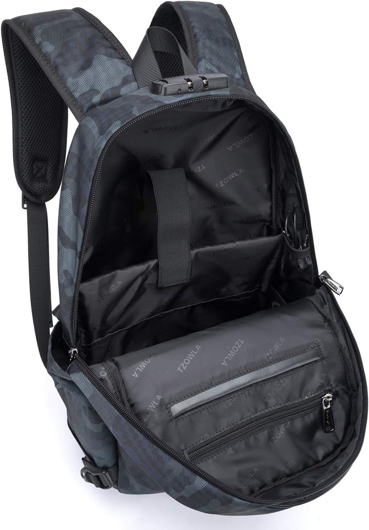 Ekstra duża plecak przeciwkradzieżowy na laptopa i podróże z portem USB – 30-50L