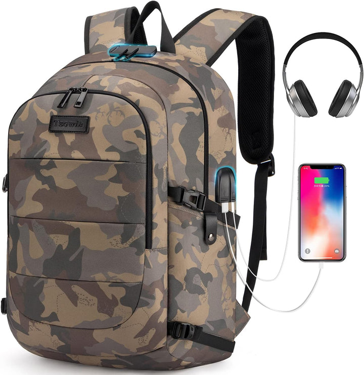 Ekstra duża plecak przeciwkradzieżowy na laptopa i podróże z portem USB – 30-50L