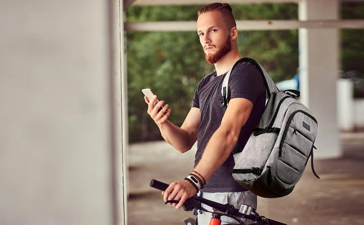 Ekstra duża plecak przeciwkradzieżowy na laptopa i podróże z portem USB – 30-50L