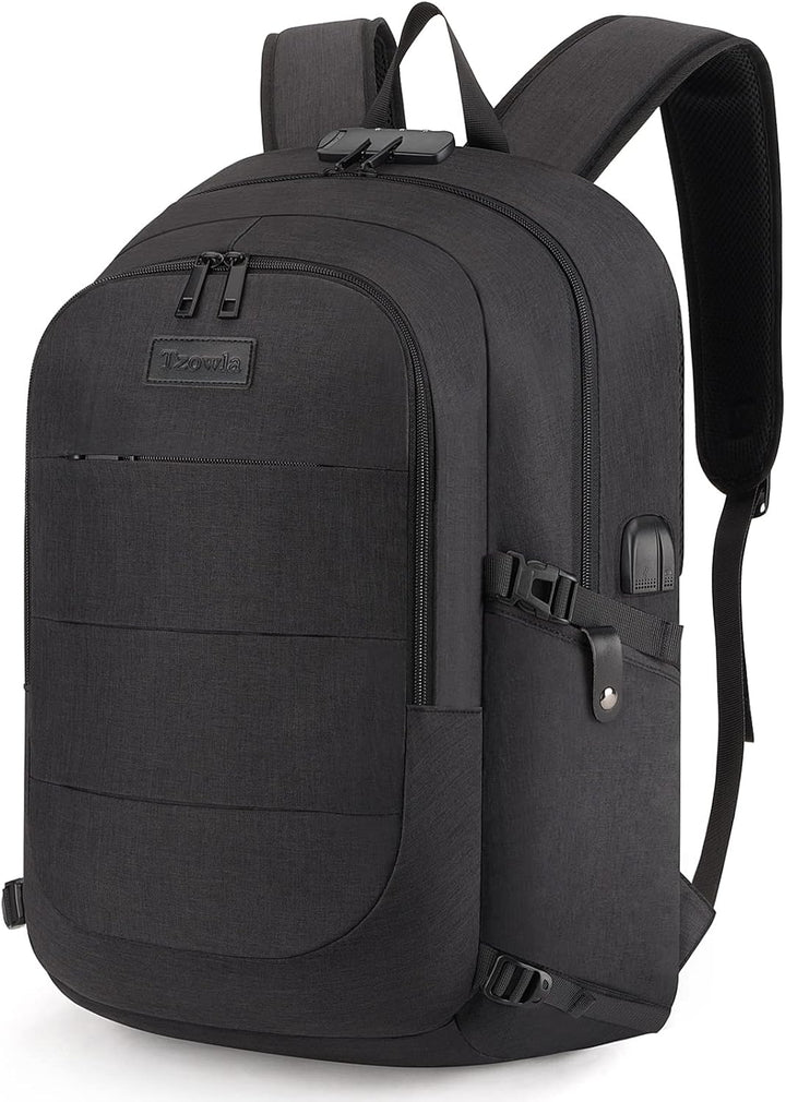 Ekstra duża plecak przeciwkradzieżowy na laptopa i podróże z portem USB – 30-50L