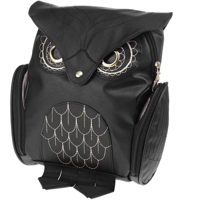 Plecak damski z nadrukiem sowy z PU – wielofunkcyjny design