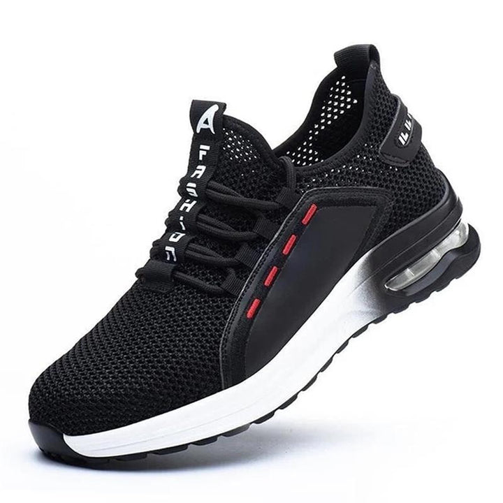 Ultralekkie buty ochronne z stalowym noskiem – SteelFlex One-Czarny Biały-37-Trend Polska
