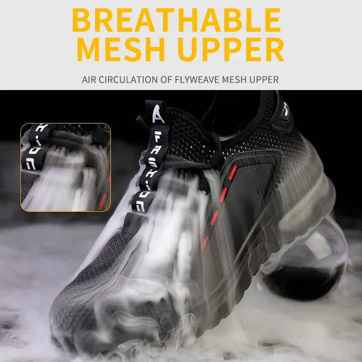 Ultralekkie buty ochronne z stalowym noskiem – SteelFlex One-Czarny-37-Trend Polska