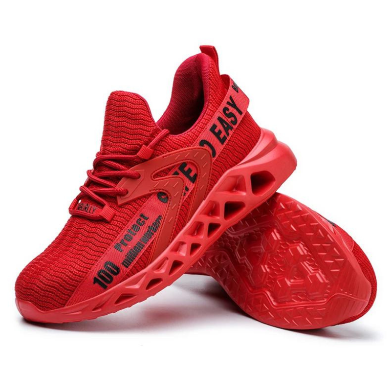 Ultralekkie oddychające buty ochronne - ProGuard-Czerwony-40-Trend Polska