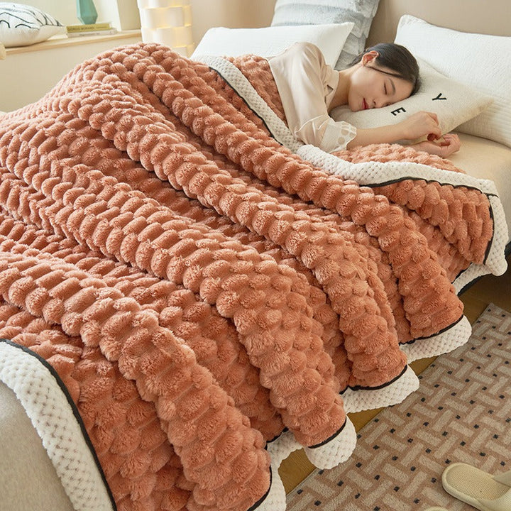 Ultramiękka Koc Comfy - Eloise-Brązowy-Klein (122 x 198 cm)-Trend Polska