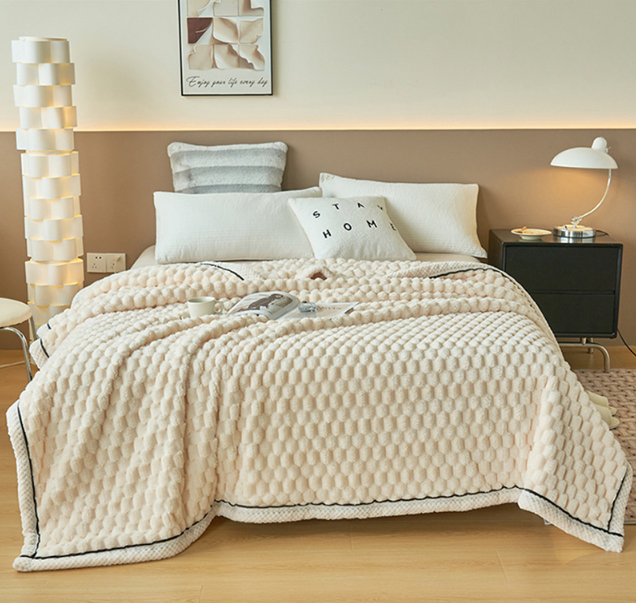 Ultramiękka Koc Comfy - Eloise-Biały-Klein (122 x 198 cm)-Trend Polska
