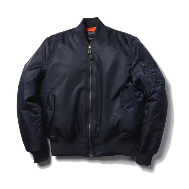 Uniseks Premium Bomberjack z zamkiem - Alex-Donkerblauw-XXS-Trend Polska