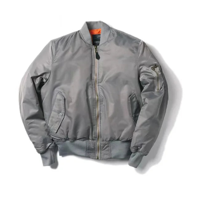 Uniseks Premium Bomberjack z zamkiem - Alex-Szary-XXS-Trend Polska