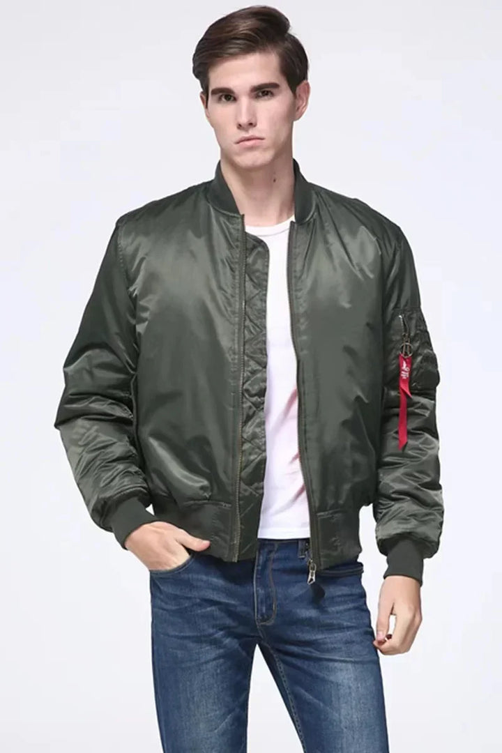 Uniseks Premium Bomberjack z zamkiem - Alex-Czerwony-XXS-Trend Polska