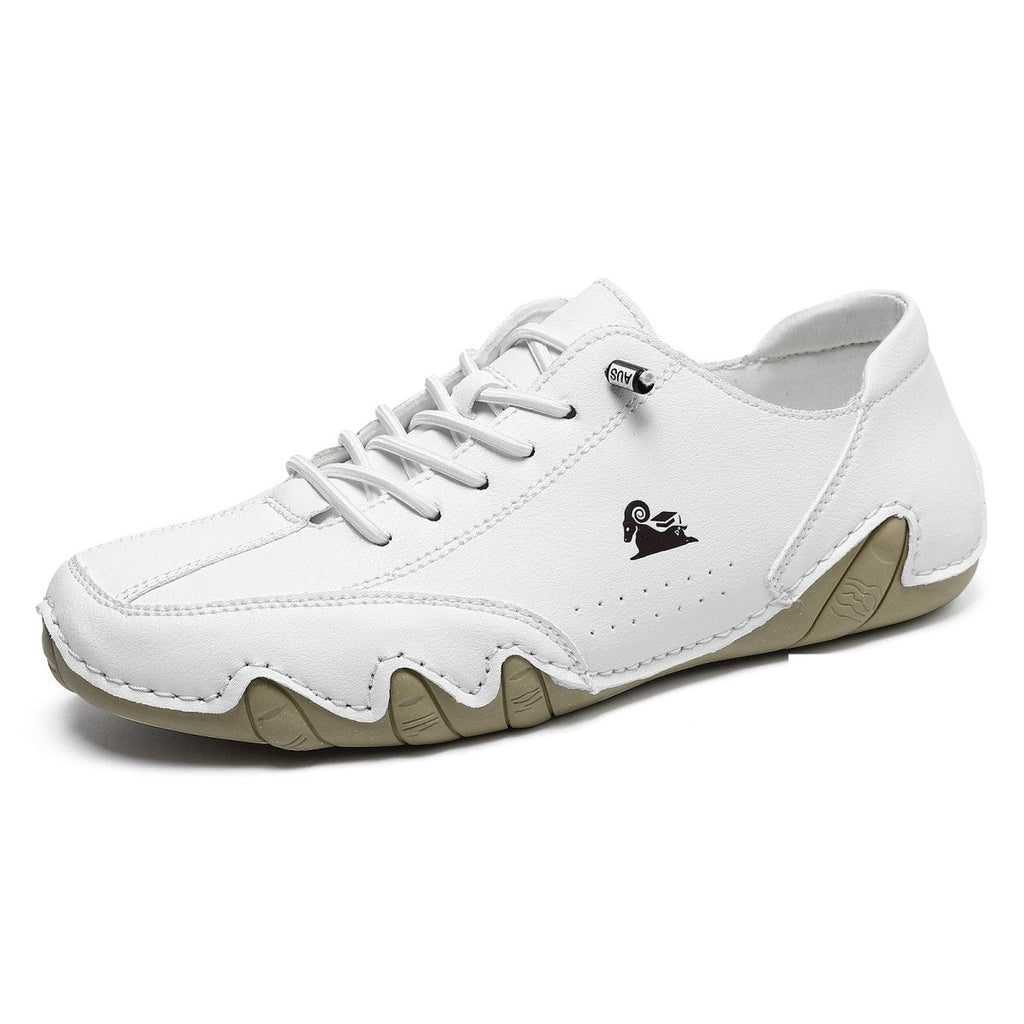 Uniseks Skórzane Buty Barefoot – BareMotion-Biały-35-Trend Polska