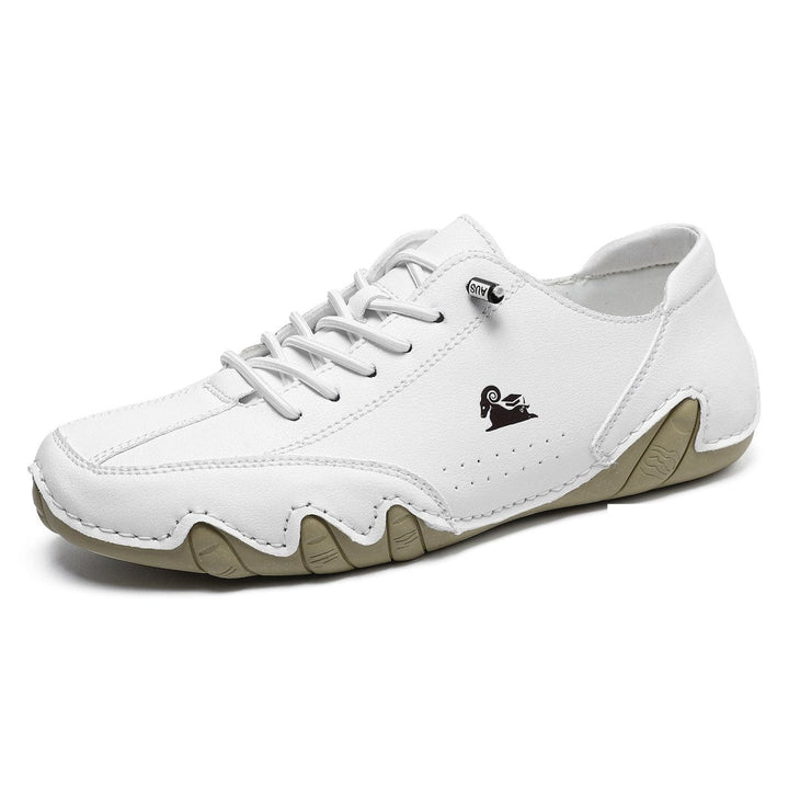 Uniseks Skórzane Buty Barefoot – BareMotion-Biały-35-Trend Polska