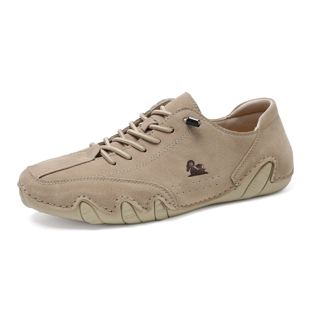 Uniseks Skórzane Buty Barefoot – BareMotion-Khaki-35-Trend Polska