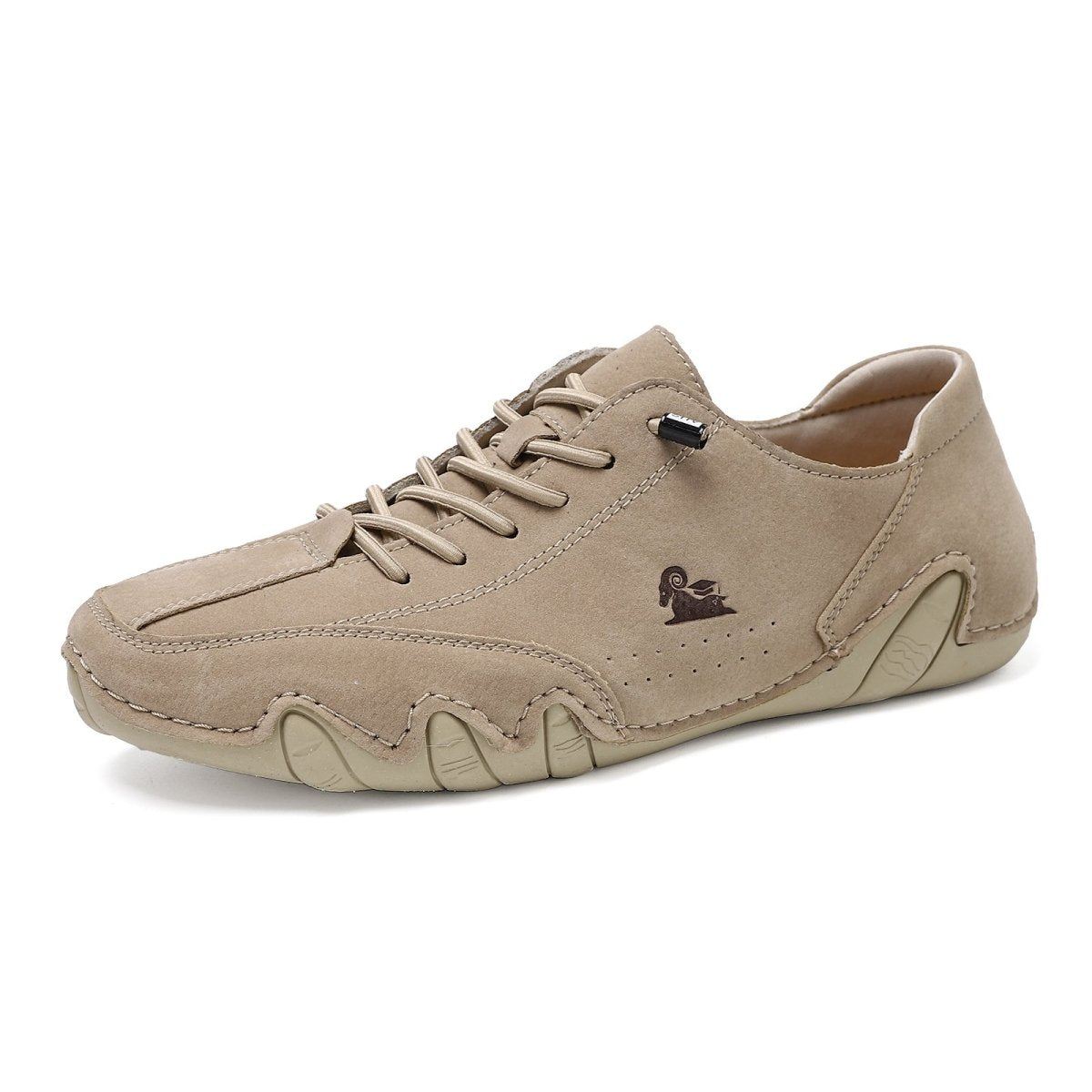 Uniseks Skórzane Buty Barefoot – BareMotion-Khaki-35-Trend Polska