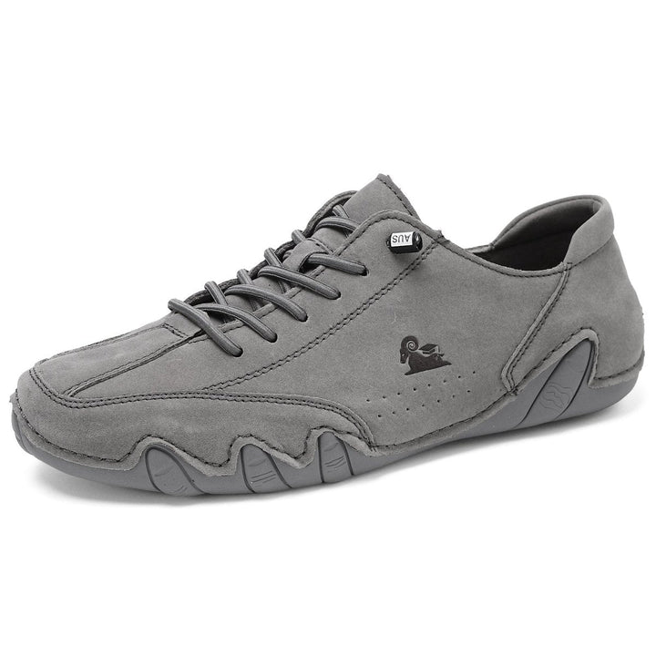 Uniseks Skórzane Buty Barefoot – BareMotion-Szary-35-Trend Polska
