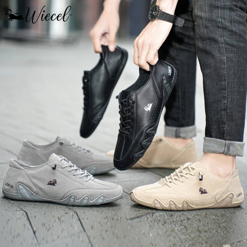 Uniseks Skórzane Buty Barefoot – BareMotion-Biały-35-Trend Polska