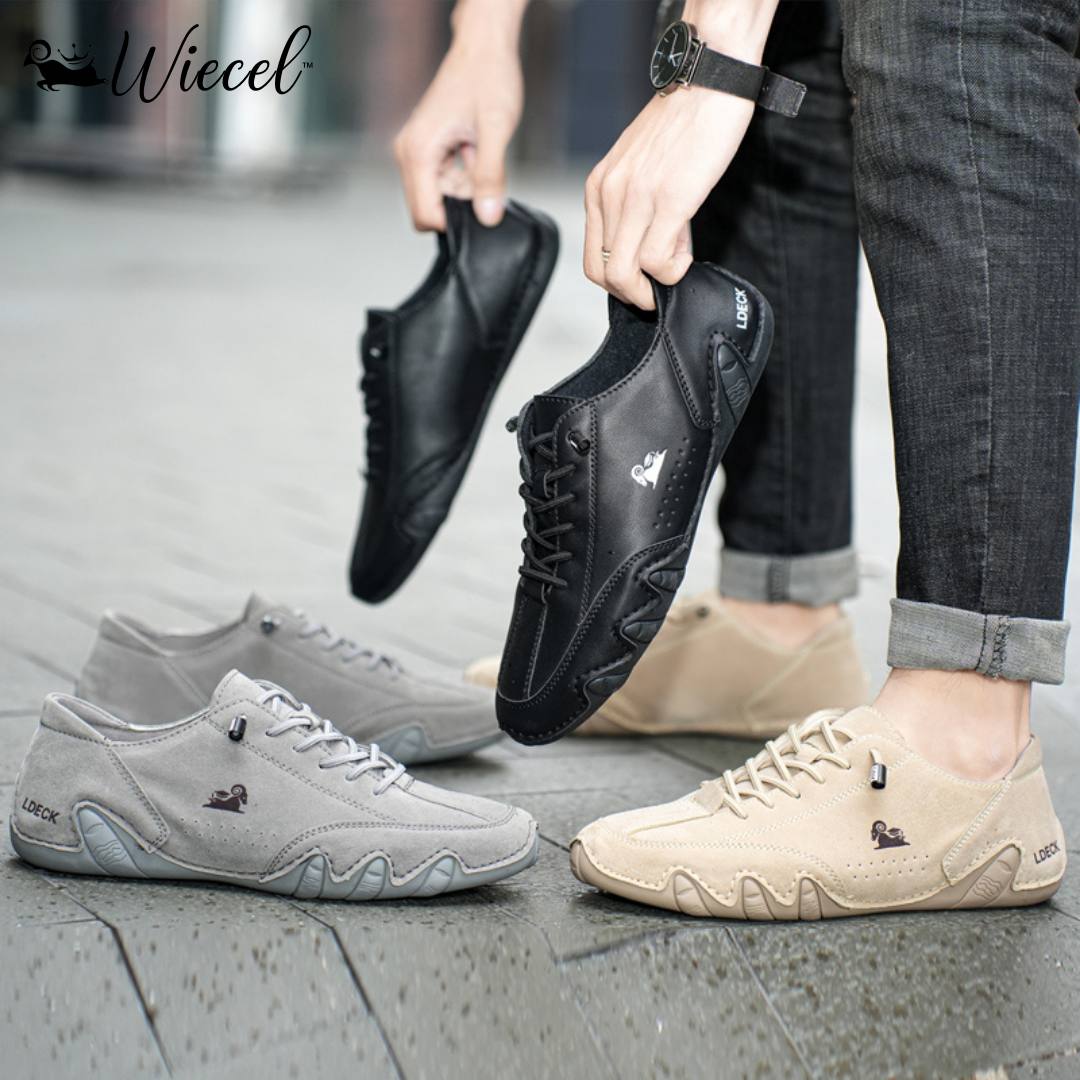 Uniseks Skórzane Buty Barefoot – BareMotion-Biały-35-Trend Polska